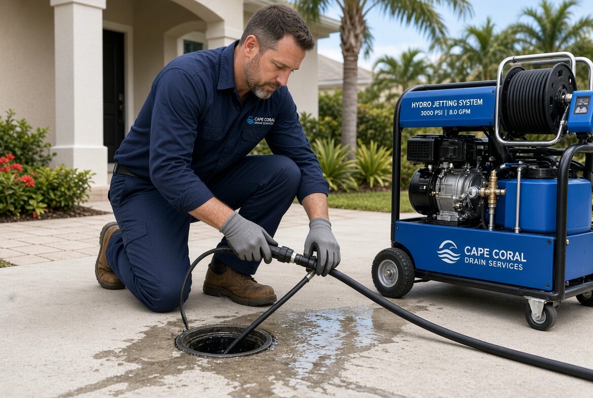 Professional hydro jetting and drain cleaning in Cape Coral FL