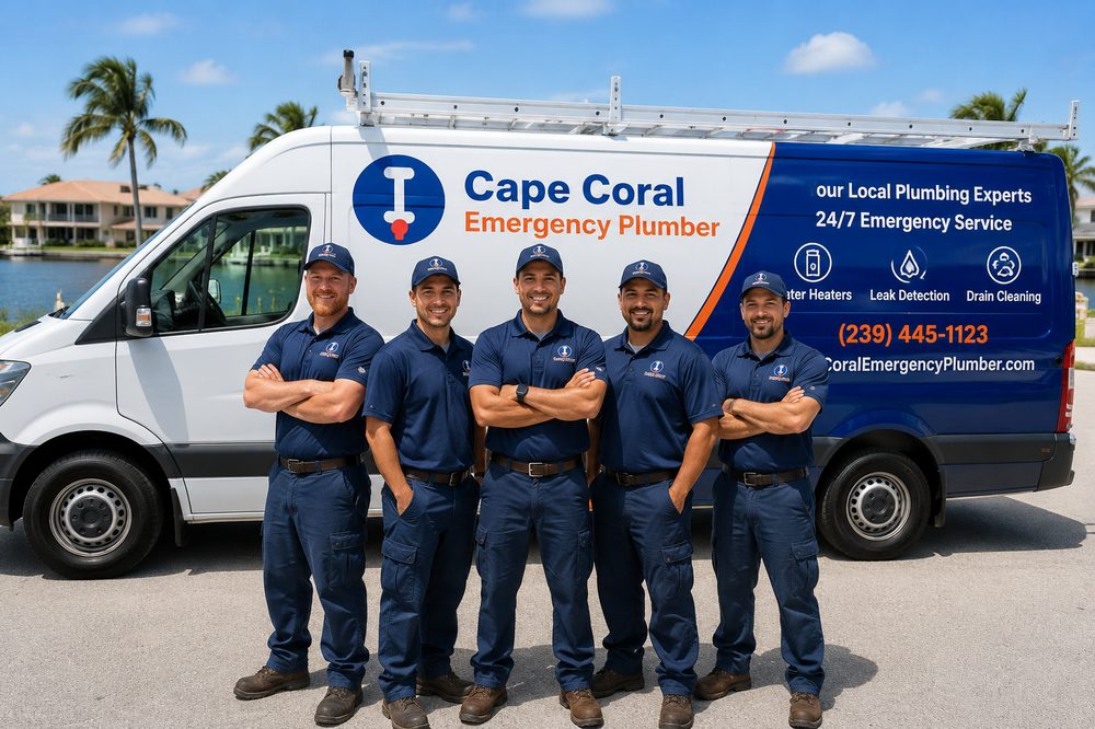 Cape Coral Emergency Plumber team and service van